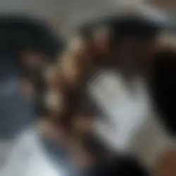사육통 속 달팽이 작업